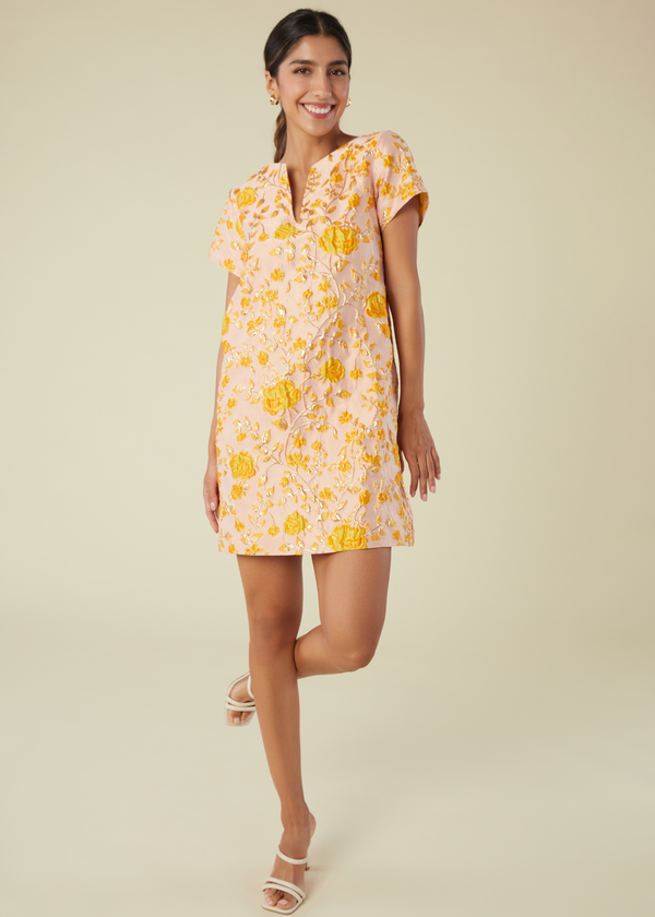 Lulu Dress Harvest Jacquard