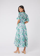 Diane Dress Watercolor Vine