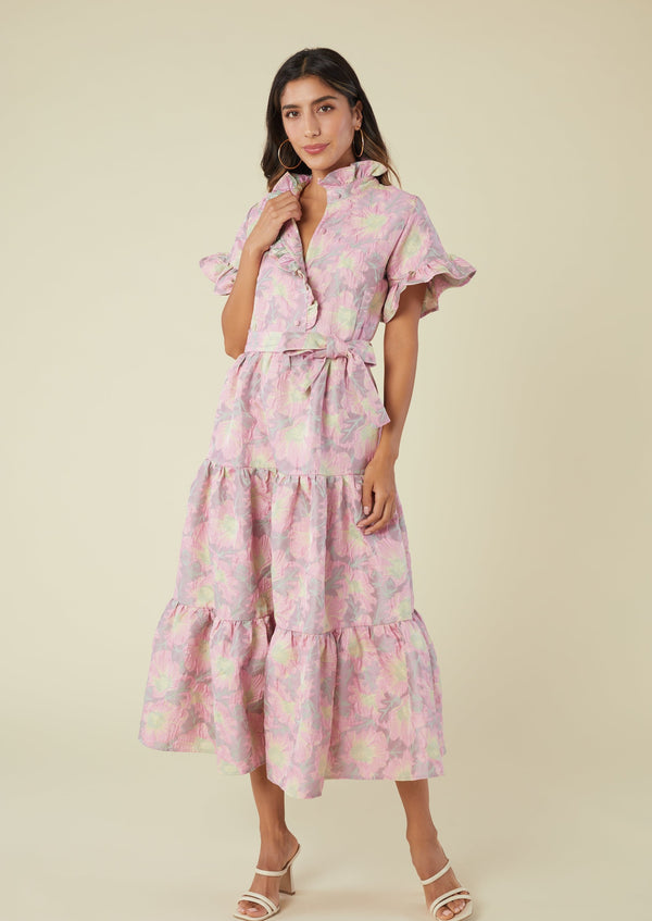 Sadie Maxi Dress Paradise Jacquard