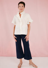 Sadie Top White Linen