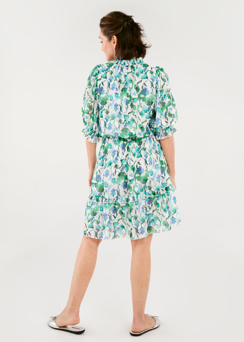 Bennett Dress Watercolor Vine