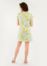 Short Sleeve Ellen Dress Rose Garden Jacquard