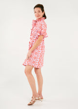 Katie Dress Lavender Coral Eyelet