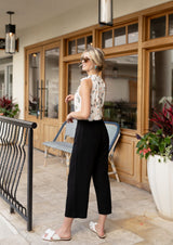 GRACE WIDE LEG CULOTTES BLACK