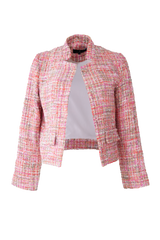 Onassis Jacket Pink Multi Tweed