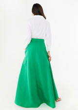 Olivia Skirt Kelly Green Faille