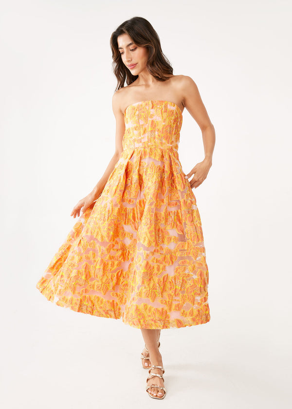 Catherine Dress Orange Blossom Organza