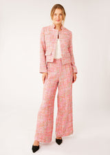 Onassis Jacket Pink Multi Tweed