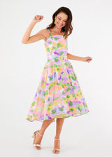 Annabelle Dress Floral Pop Eyelet