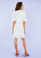 Bennett Dress White Sunflower Burnout Chiffon