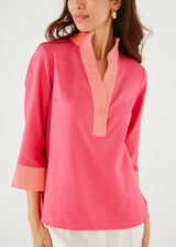 Effie Blouse Pink Linen