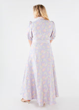 Charlotte Gown Lilac Floral Jacquard