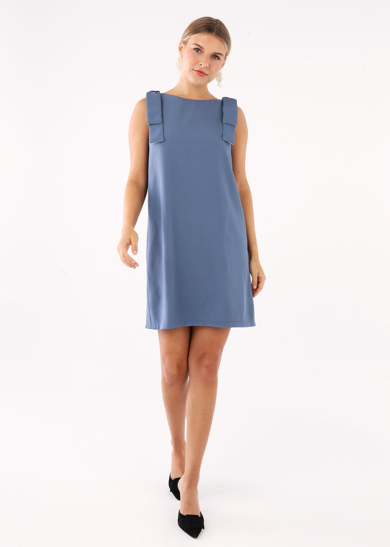 Michelle Shift Dress Slate Blue