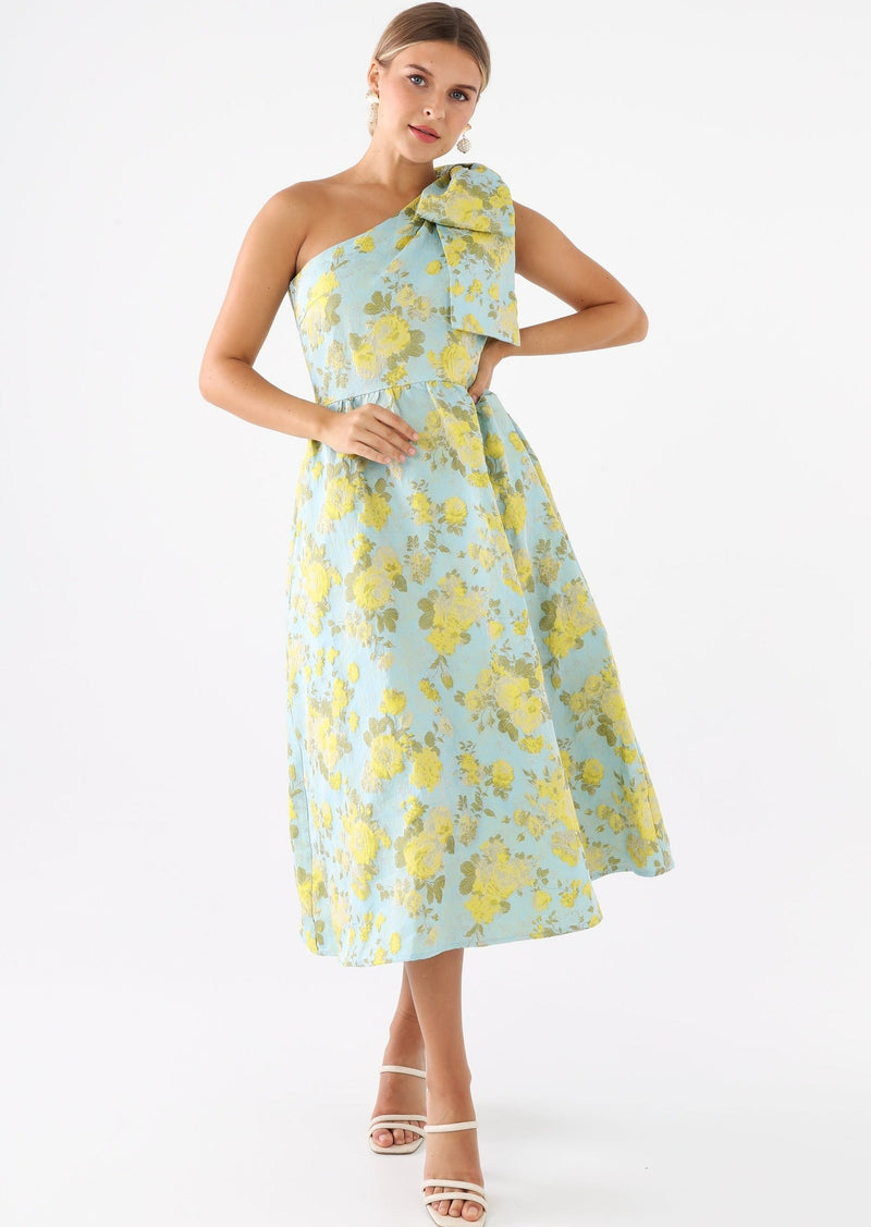 Caroline Dress Rose Garden Jacquard