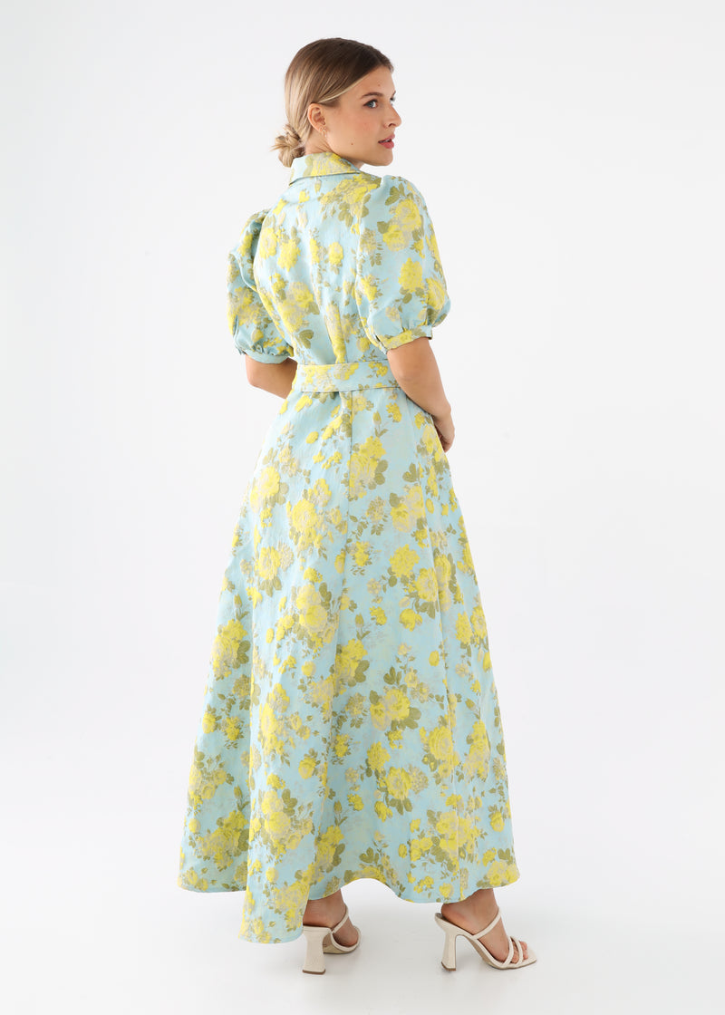 Charlotte Gown Rose Garden Jacquard