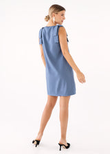 Michelle Shift Dress Slate Blue