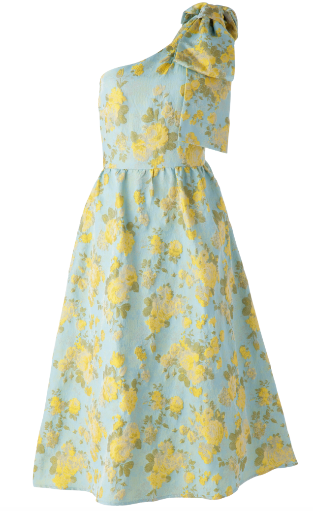 Caroline Dress Rose Garden Jacquard