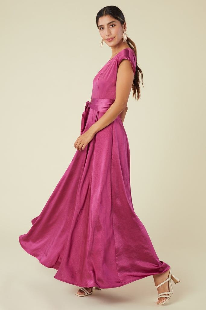 Olivia Gown Mulberry Pink