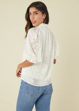 Bennett Top Creme Chiffon