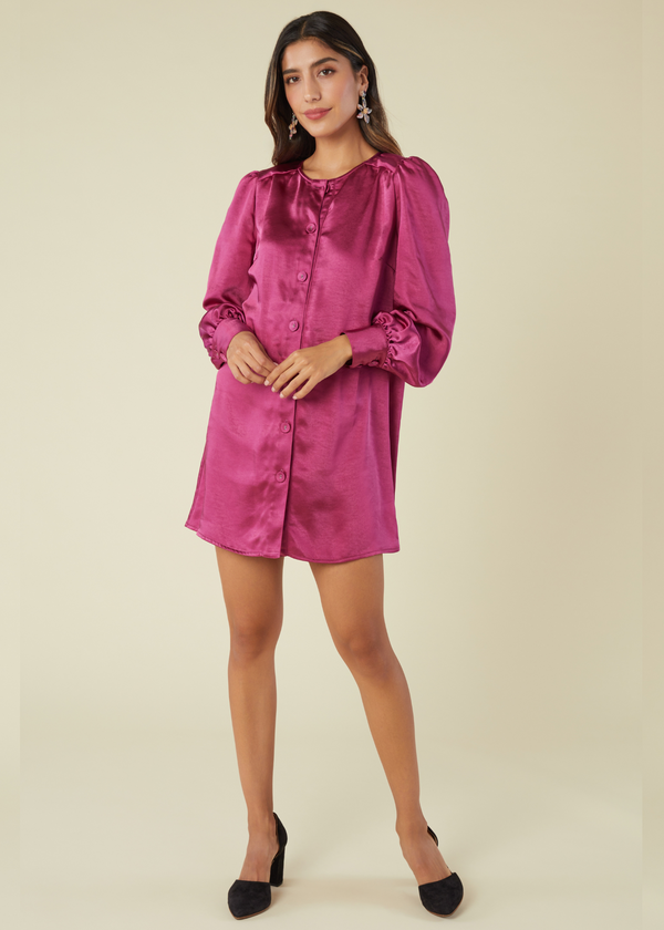 Ellen Dress Mulberry Pink