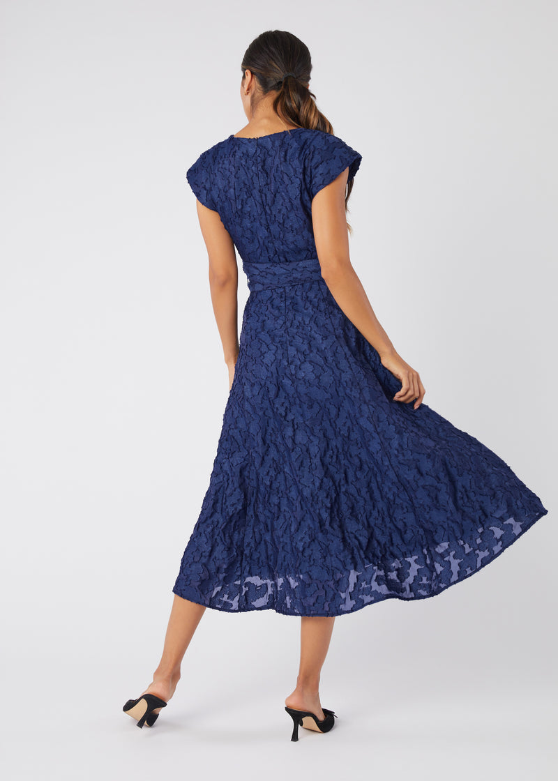 Olivia Dress Navy Organza