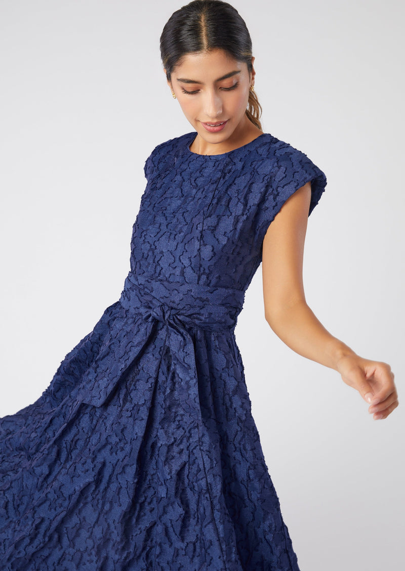 Olivia Dress Navy Organza