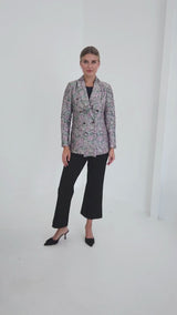 Calvin Blazer Bursting Bloom Jacquard