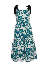 Maya Tiered Dress Emerald Le Jardin