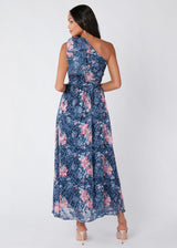 Caroline One-Shoulder Gown Secret Garden