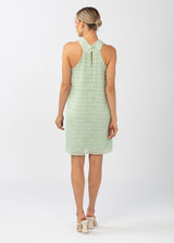 Alys Cross-Front Halter Dress Mint