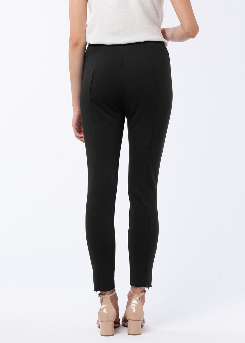 Gregg Skinny Ankle Pant Black Ponte