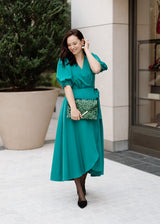 Diane Wrap Dress Jade