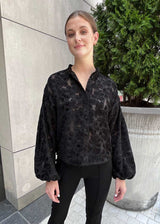 Audra Blouse Velvet Floral