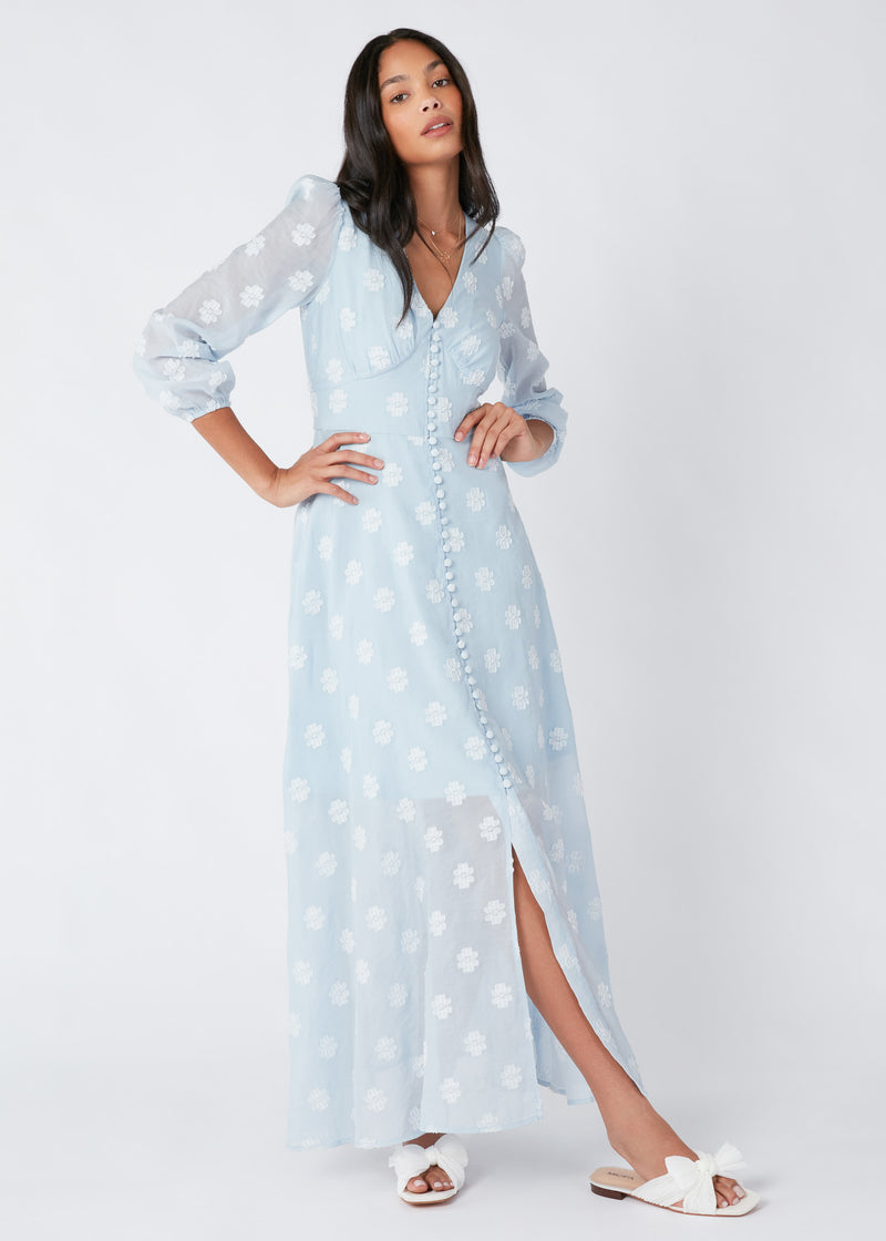 Brooke Gown Blue Daisy Voile