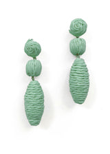 Raffia Oval Drop Earring